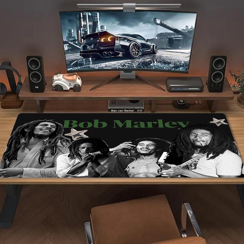 Bob Marley Color Mouse Pad Large Gaming Table Cushion Non-slip Laptop Tablet Big Mousepad XXL Mat Mini PC Playmat With Lock edge