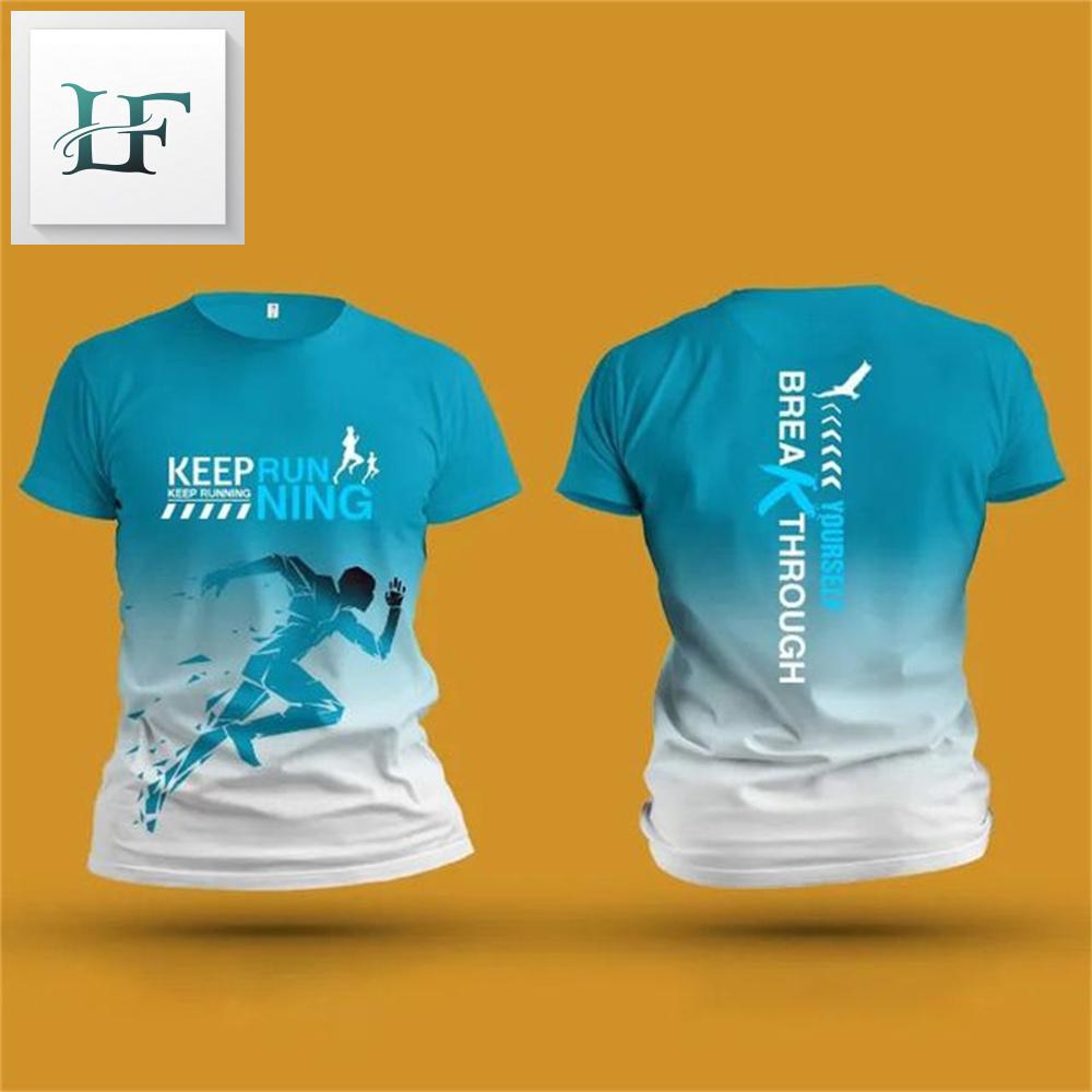 Running Sports 3d Printing Summer Unisex Short Sleeve T-Shirt Fitness Sports Outdoor Quick Drying Loose And Comfortable Clothes