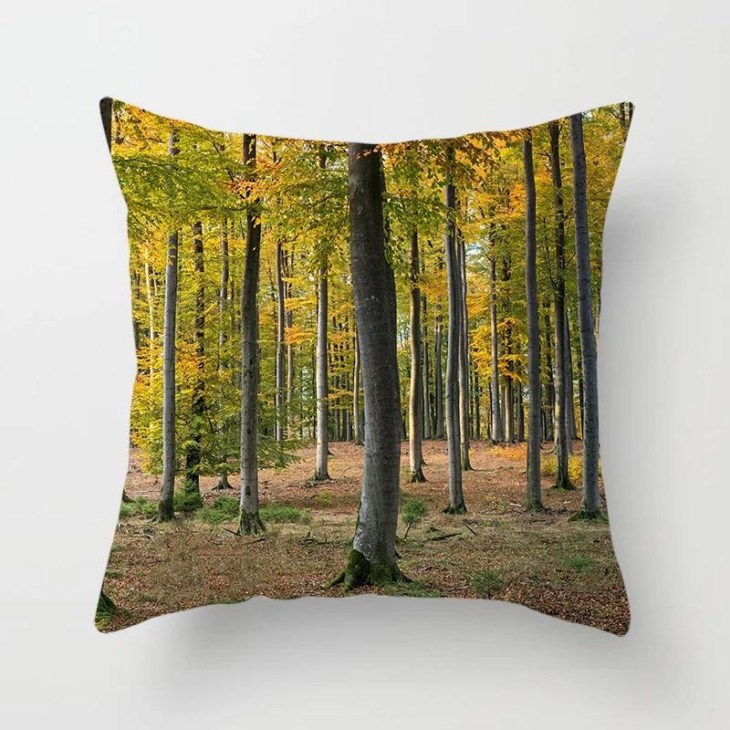 Office Living Room Home Pillowcase Car Decoration Outdoor Landscape Print Pillowcase