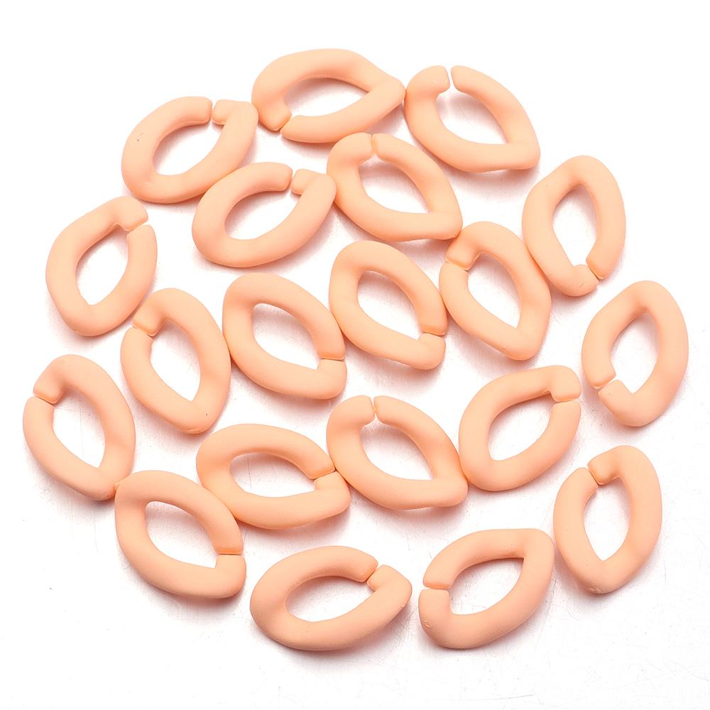 20pcs 17x11mm Acrylic Link Chain Candy Color Assembled Parts Loose Beads for DIY Jewelry Making Bracelets Necklace Accessories