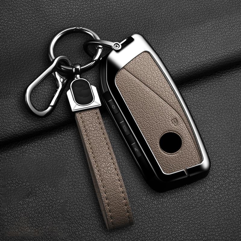 Leather Car Remote Key Case Cover Shell for BMW 7 Series G70 G09 XM U06 G81 M3 2023 I7 X7 G07 LCI IX I20 X1 U11 Protector Fob