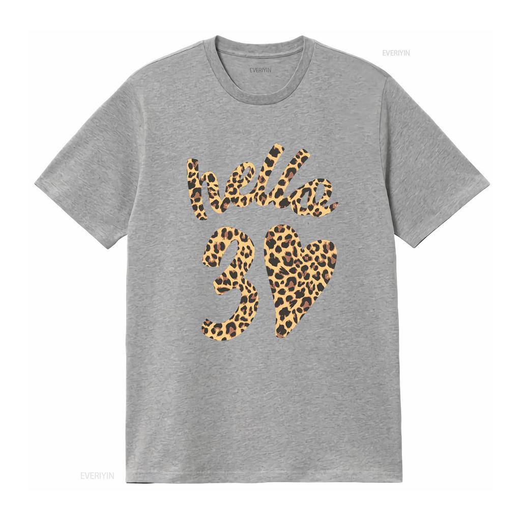 Dirty 30 Hello 30th Leopard Print Birthday Af Celebration T Shirt And Thirsty B Day Present Flirty Thirty 90s Vintage