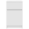 Nightstand White 39x35x65 Cm Engineered Wood