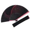 Kimono Fabric Fan and Fan Case Matte Dyed Fish Gradient 22cm [Stylish Iroha] Men's Fan, Set, Finish, Rib, Design, (Red)