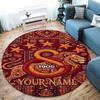Galatasaray S Custom Name Round Area Rug,Carpet Rug for Living Room Bedroom Sofa Playroom Decor,Non-slip Floor Mat