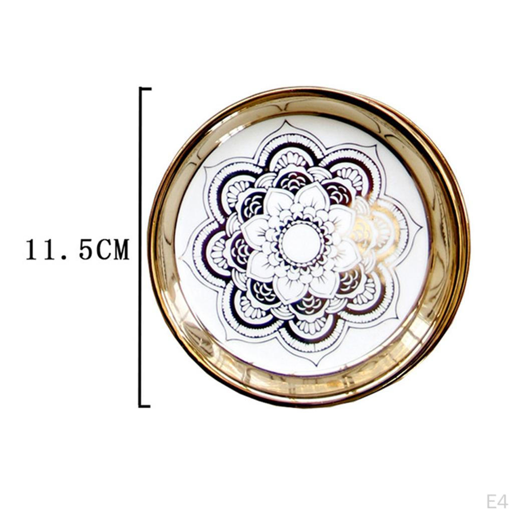 Piatto Ceramica Vassoio Delicato Gioielli Tavola Cucina Tavola Casa con per Collana