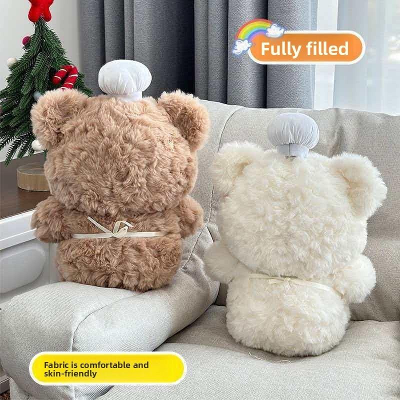 Chef Bear Plush Toy 8inch Wedding Doll With Pp Cotton Filling For Kids And Collectors