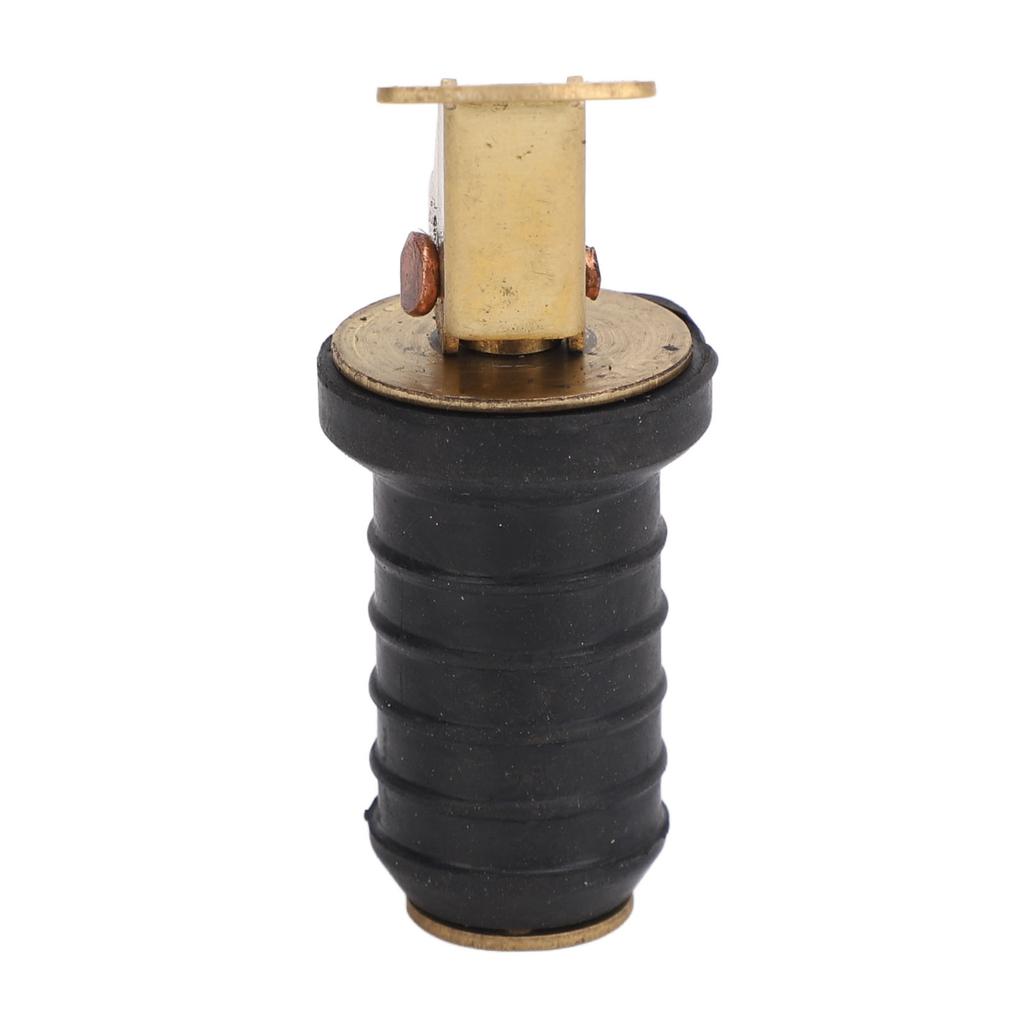 Boat Live Well Plug Brass Livewell Bait Well Drain Plug Tight Sealing Boat Drain Plug Boat Drain Plug for Bilge Beam