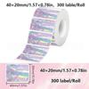 1 Roll Laser-Color Silver/Matte Silver Labels Thermal Transfer Printing Paper Round Square Sticker For M110 Printer For Phomemo