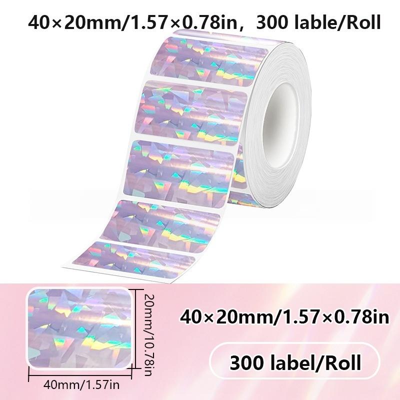 1 Roll Laser-Color Silver/Matte Silver Labels Thermal Transfer Printing Paper Round Square Sticker For M110 Printer For Phomemo
