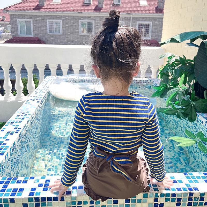 2025 New Girls' Swimsuit: Stylish Two-Piece & One-Piece Options for Young Children