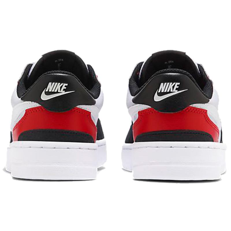 Nike Squash Type Slip Resistant Shock Absorbers Low Top Kids' Skateboarding Shoes Red White Sneakers CJ4119-101
