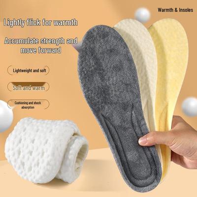 Plush Winter Insoles - Velvet Sport, Anti-Odor, Breathable, Sweat-Absorbent, Super Soft, Thick Snow Boot Pads