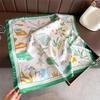 Women S Printed Square Scarf Fashion Shawl Sun Protection Neck Scarf