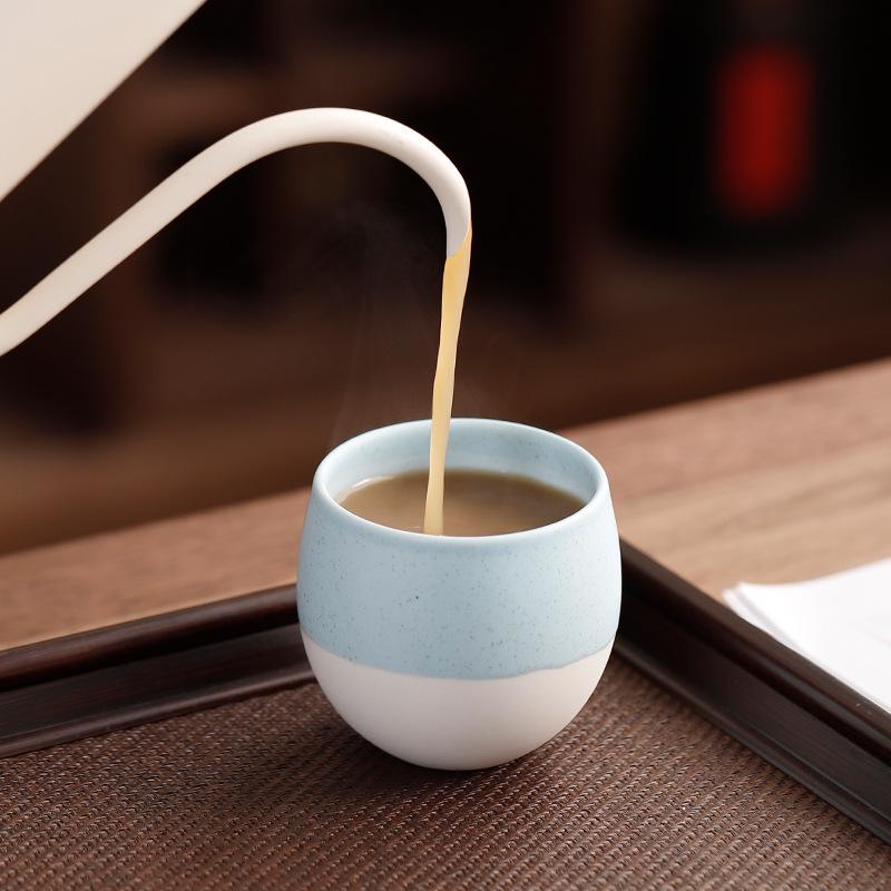 Japanese Ceramic Teacup - Retro Kiln-Glazed Pottery for Tea or Coffee