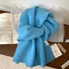 Large 111 Australian simple scarf women's new high-end solid color versatile warm couple scarf