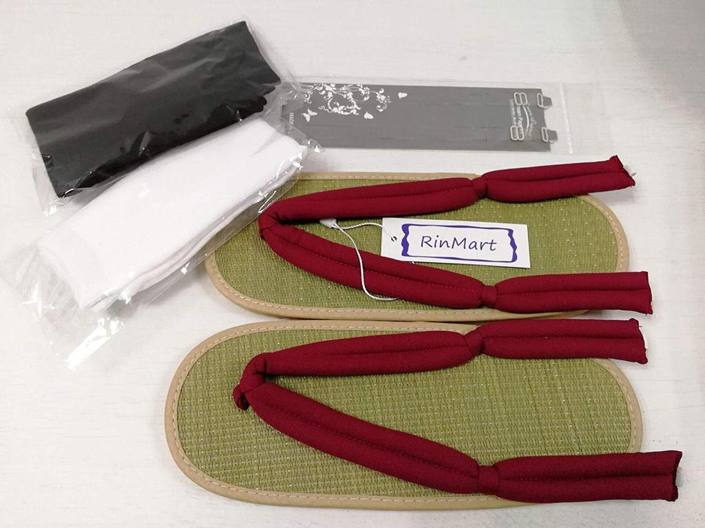 RinMart Shinobu Cho and Giyu Tomioka Cosplay for Cultural School Halloween and Disguises Nezuko Shoes/Geta (Geta Clogs) Costumes, Events, Parties,