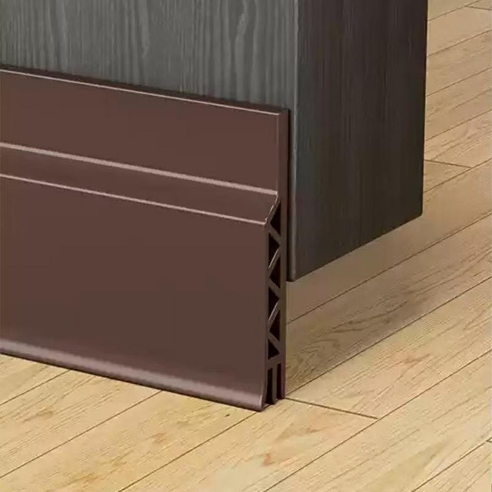 

1pc 1M/39.37in Door Draft Stopper Door Sweep for Doors, Door Bottom Seal Dust and Noise Insulation Weather Stripping Draft 1m коричневий