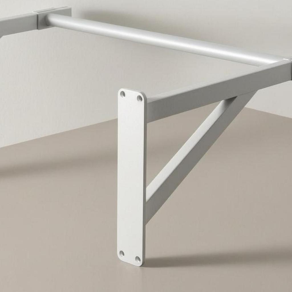 WallMounted Pullup Bar Triangular Support Arms Metal Welded Bracket Fitness Equipment for
