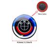 7Pcs 50th Anniversary Fiber Black Car Hood Front Rear Trunk Emblem Badge For BMW F20 E36 E46 X6 M4 E60 E93 E87 G01 G20 X3 X5 F30 FV7
