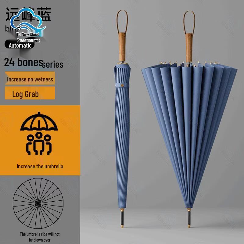 Large 24-Rib Reinforced Storm Umbrella
