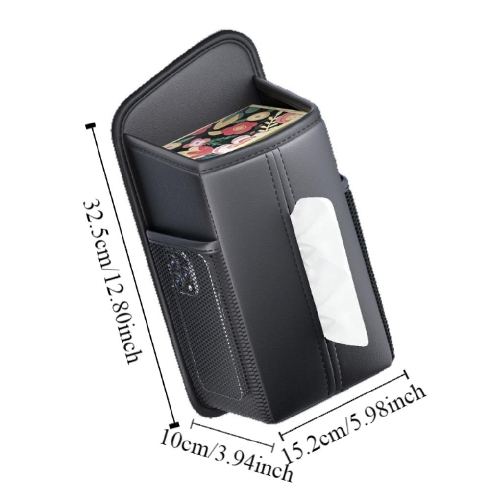 Storage Box Car Tissue Case Adjustable Space Saving Organizers  Car Decoration