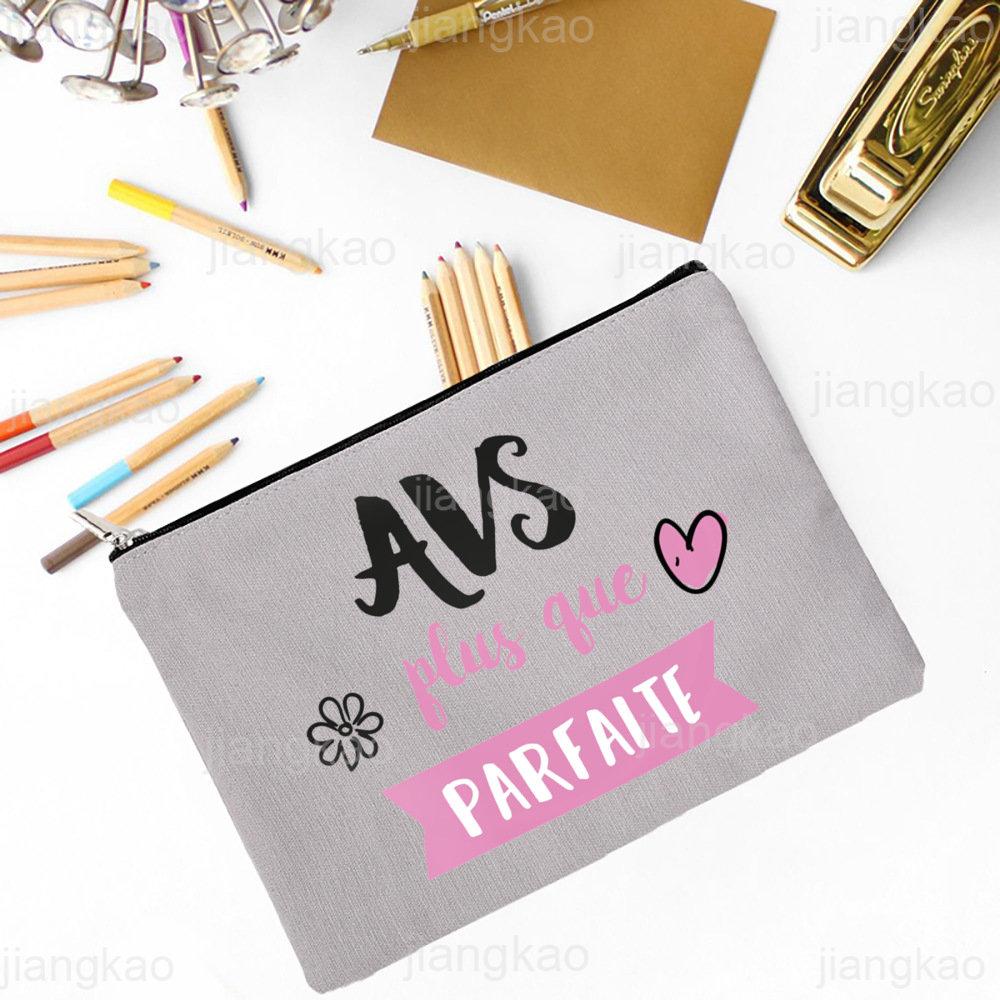 

Super AVS Printed Makeup Bag Women Travel Neceser Cosmetic Zipper Pouch Travel Toiletry Organizer School Pencil Bags AVS Gifts