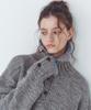 CITTA Wool High-Neck Heavy Knit_Ctk254(Grey)