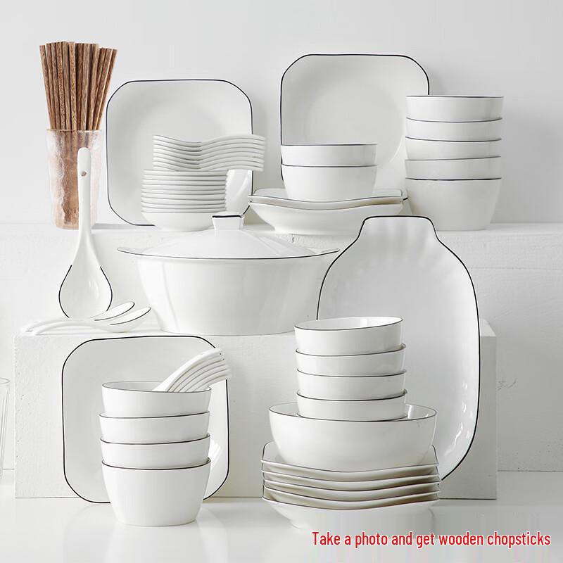 Naijiang Ceramiczny zestaw obiadowy dla 10 osób