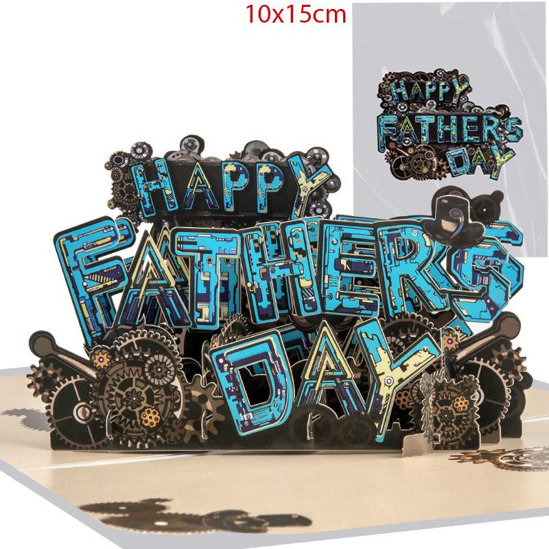 3D Creative Bouquet Gift Card For Mother Father Wife Friends Blessing Card Gift For Mothers Fathers Day Thank You Greeting Cards