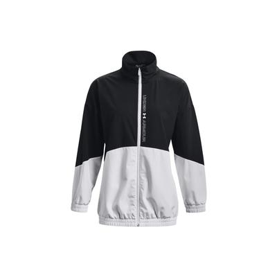 Color Block Reißverschluss Kragen Langarm Jacke Damen Jacken 1369890-001