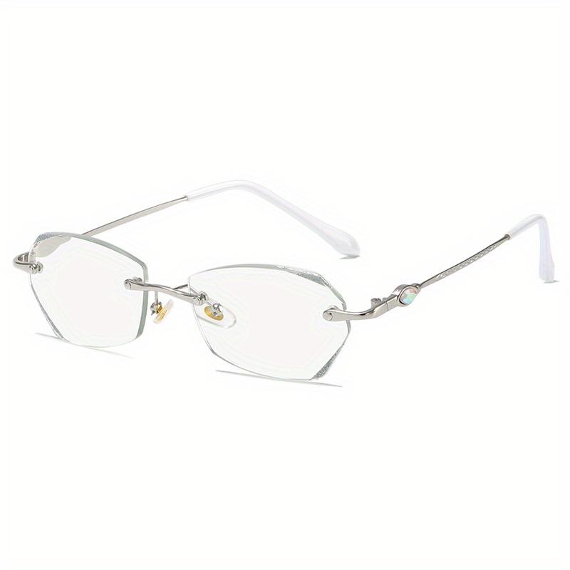 

1 шт. Модные очки для чтения с металлической оправой, блокирующие синий свет, унисекс, для работы за компьютером, с диоптриями 4.0