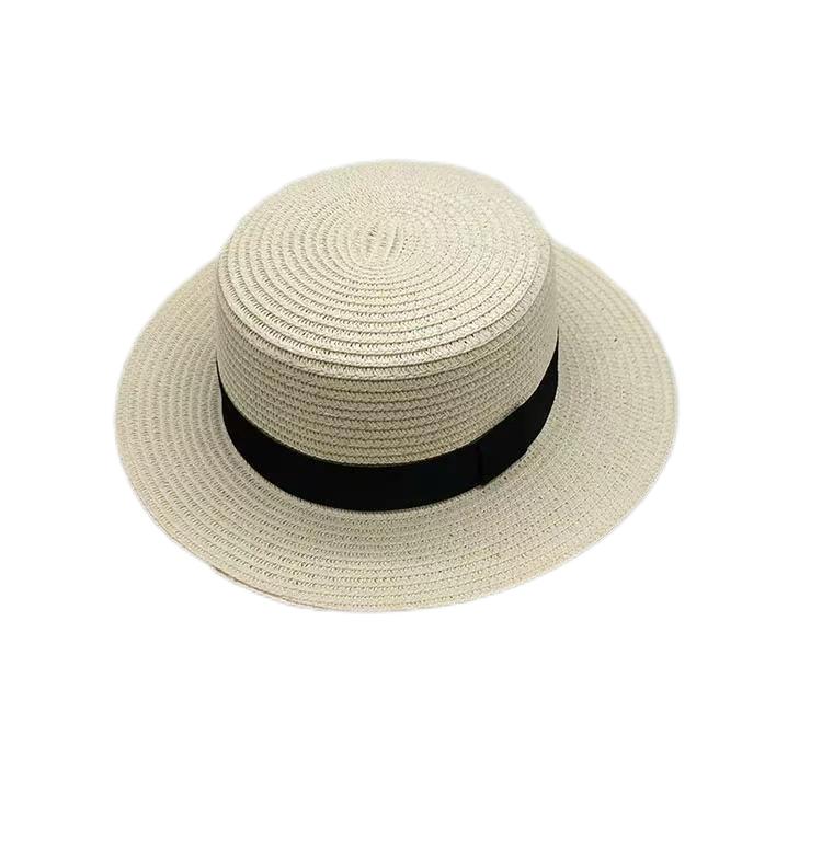 Korean Summer Men's and Women's Top Hats Straw Hats Sunshade Sunscreen Hats Beach Vacation Travel Hat