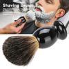 Portable Men Wood Handle Beard Shaving Brush Barber Salon Tool