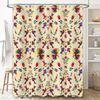 Colorful Birds and Flowers Bath Shower Curtain Decor for Bathroom 3D Printing Waterproof Fabric Various Sizes Available