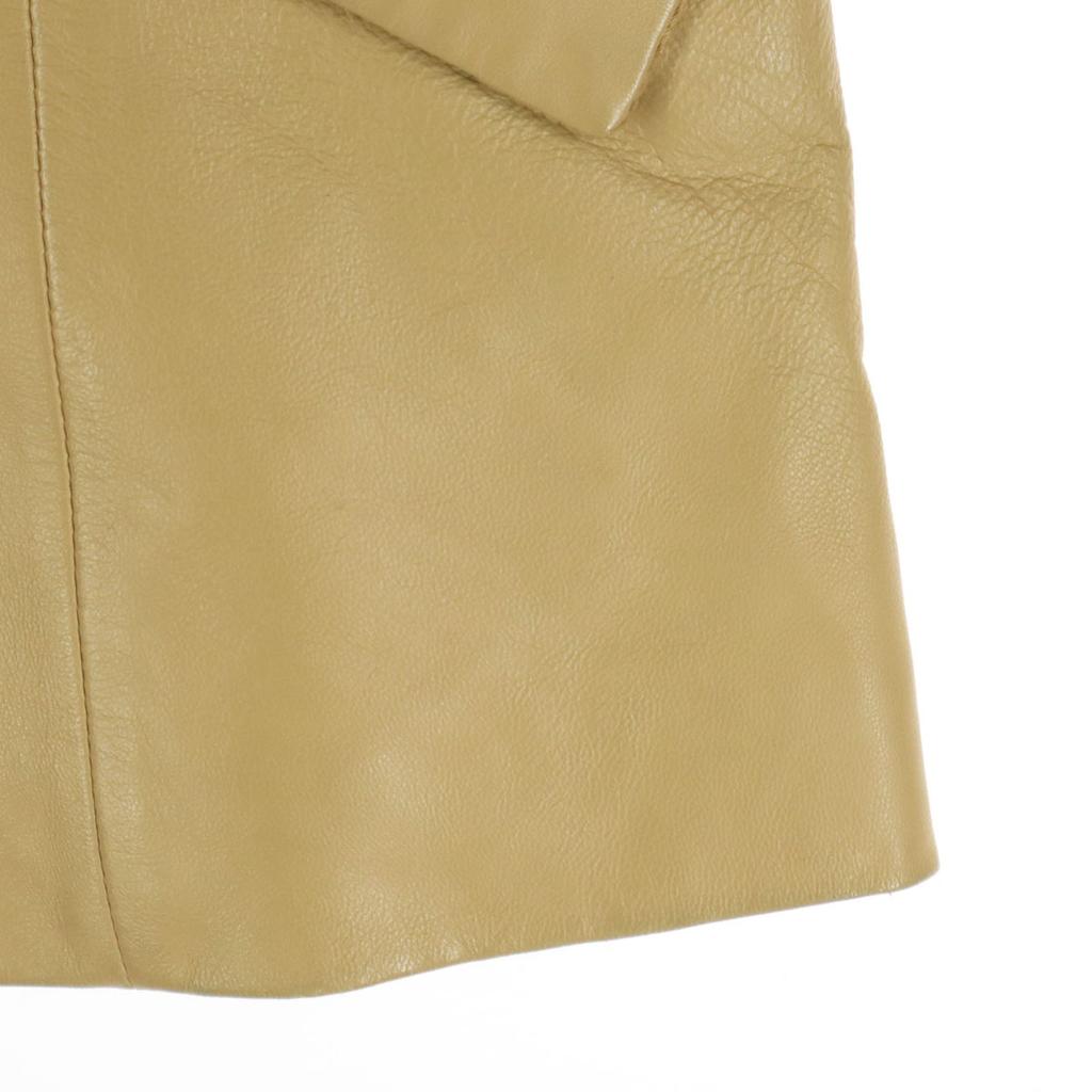 LAUTREAMONT Long sleeve Sheep leather leather jacket M beige Women Used