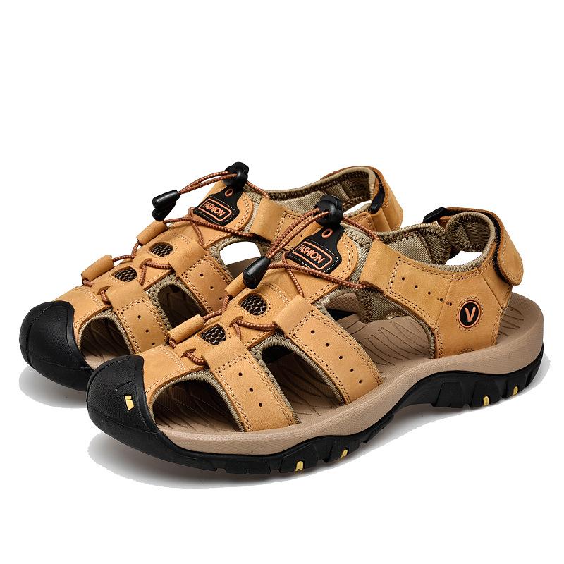 

2025 Men s Closed-Toe Outdoor Travel Sandals - Casual Summer Beach Shoes Size 40