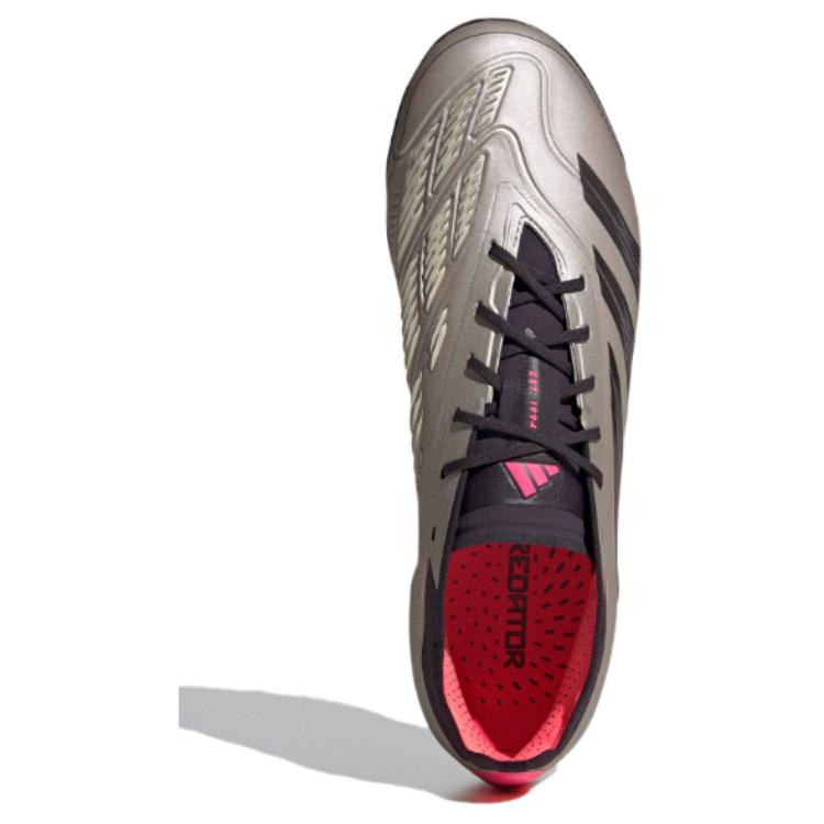 Adidas Predator Elite Fashion Anti-Slip Soccer Shoes Unisex Soccer Shoes Silver IF6315