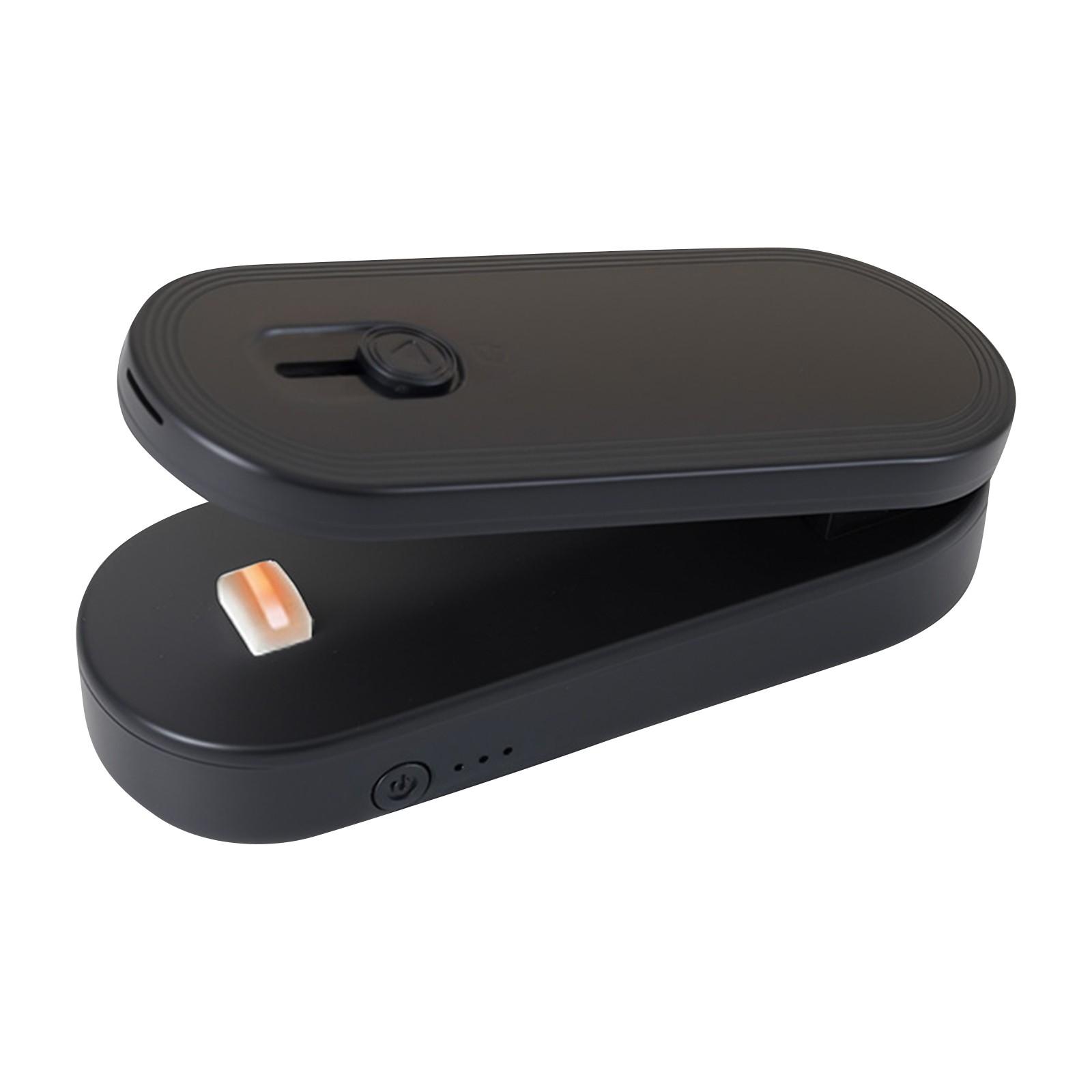 

Запайщик и резак для пакетов, 1800 мАч, перезаряжаемый ручной запайщик пакетов с чипсами, 3 режима нагрева, магнитная и подвесная конструкция One Size чёрный