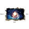 3D Star Universe Series Broken Wall Stickers For Kids Baby Rooms Bedroom Home Decoration Decals Mural Poster Sticker On The Wall