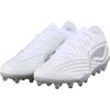 New LiNing MG Rubber Short Studs Artificial Ground Anti Slip Wear Resistant Soccer Shoes Men's White Silver YSFV025-4