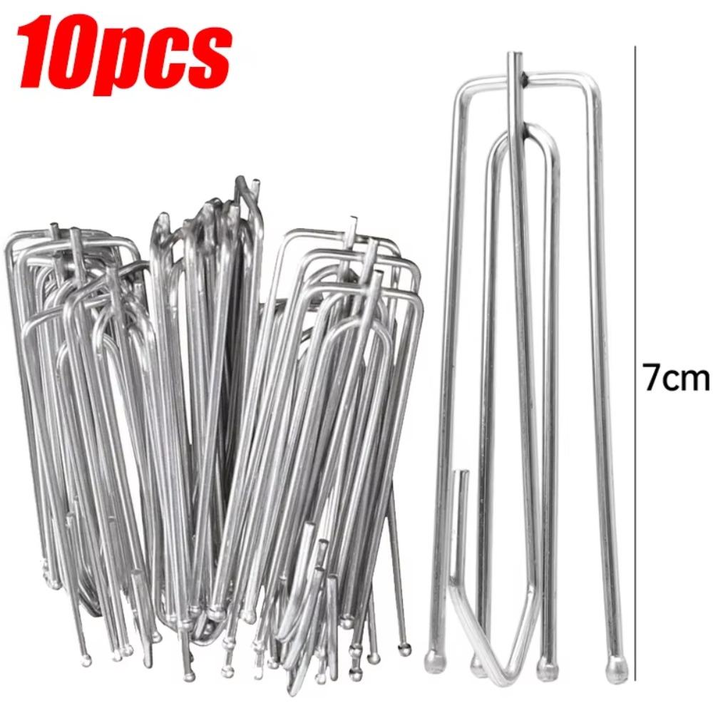 

10pcs 4 Prongs Curtain Pleat Hooks Rust-Resistant DIY Curtain Decorative Accessorie Stainless Steel Bathroom Pinch Pleat Clips