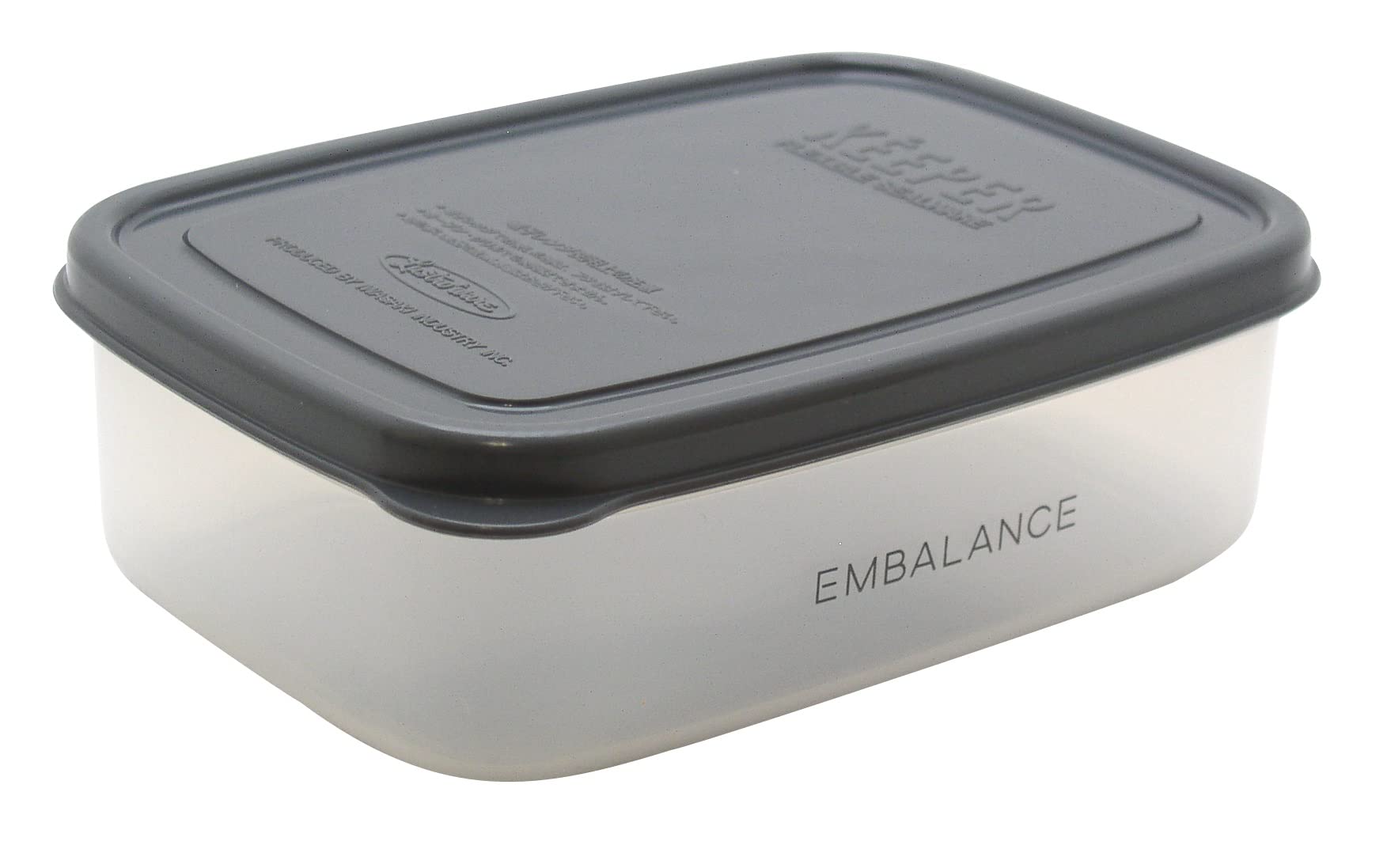 

Wilmax EMBALANCE Storage Container Rectangle Container S Gray T12217 (Square) (590ml)