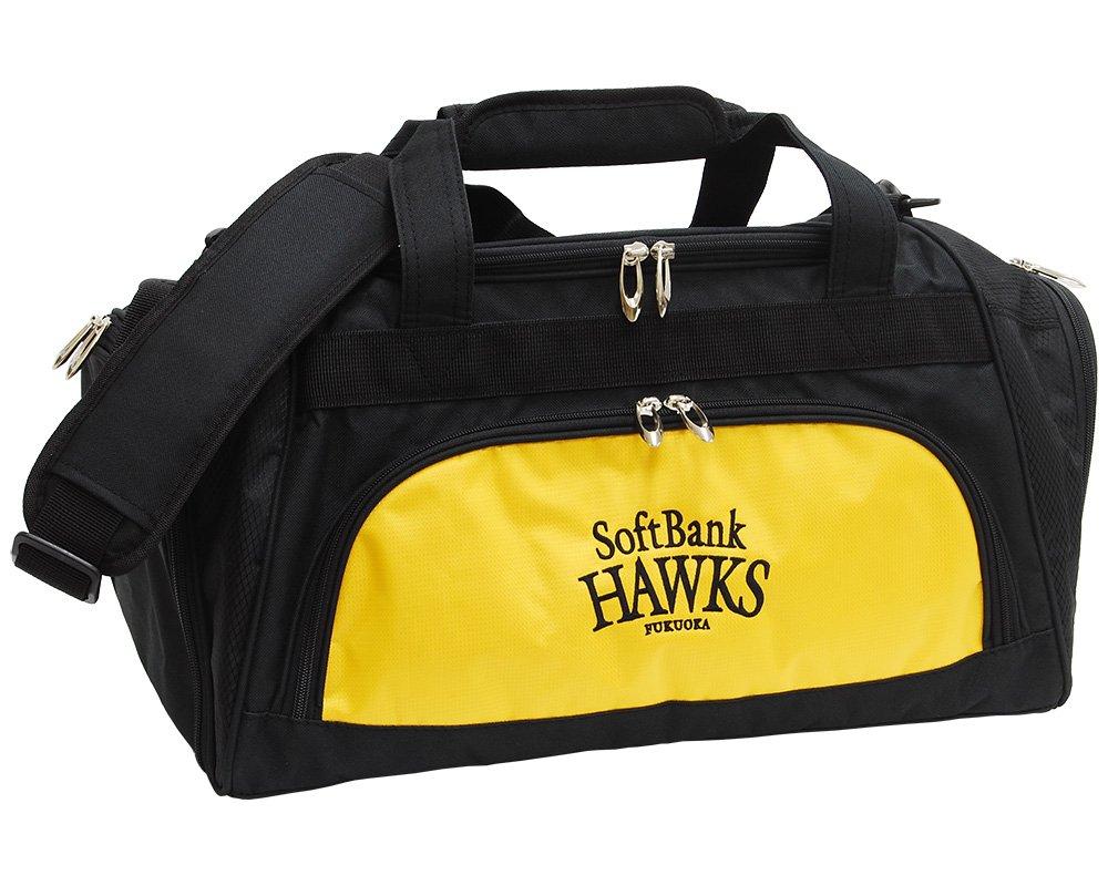 LEZAX SoftBank Hawks Boston Bag SBBB-6265 Black x Yellow