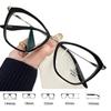 Ultra-Light Fashion Oversized Cat-Eye Presbyopia Glasses Women's INS Style Trendy HD Blue Light Blocking Reading Glasses