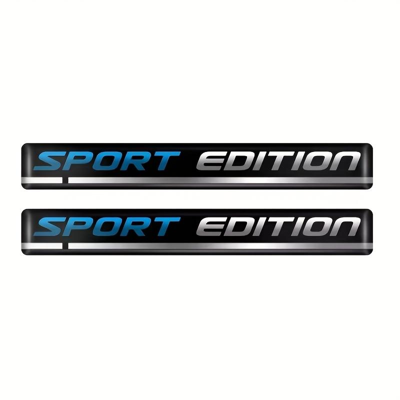 2pcs Sport Edition Sticker Limited Edition Emblem Badge Fender Decal Car Truck Replacement for Universal Vehicle SUV Motorcycle