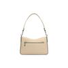 Coach Soft Tabby 26 Solid Color Quilted Stripe Logo Zipper Bag Cow Leather Hand Shoulder Bag Medium Size Women's Ivory