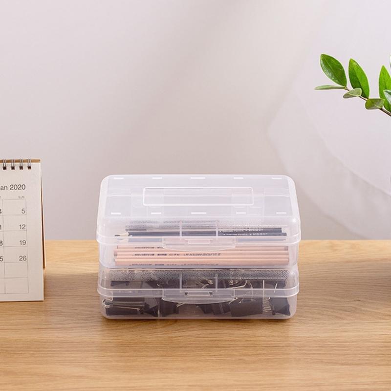Clear Hard Pencil Case High Capacity Pen Case Colored Pencil Organizers Box for Sketch Pencil Art Marker Watercolor Pen