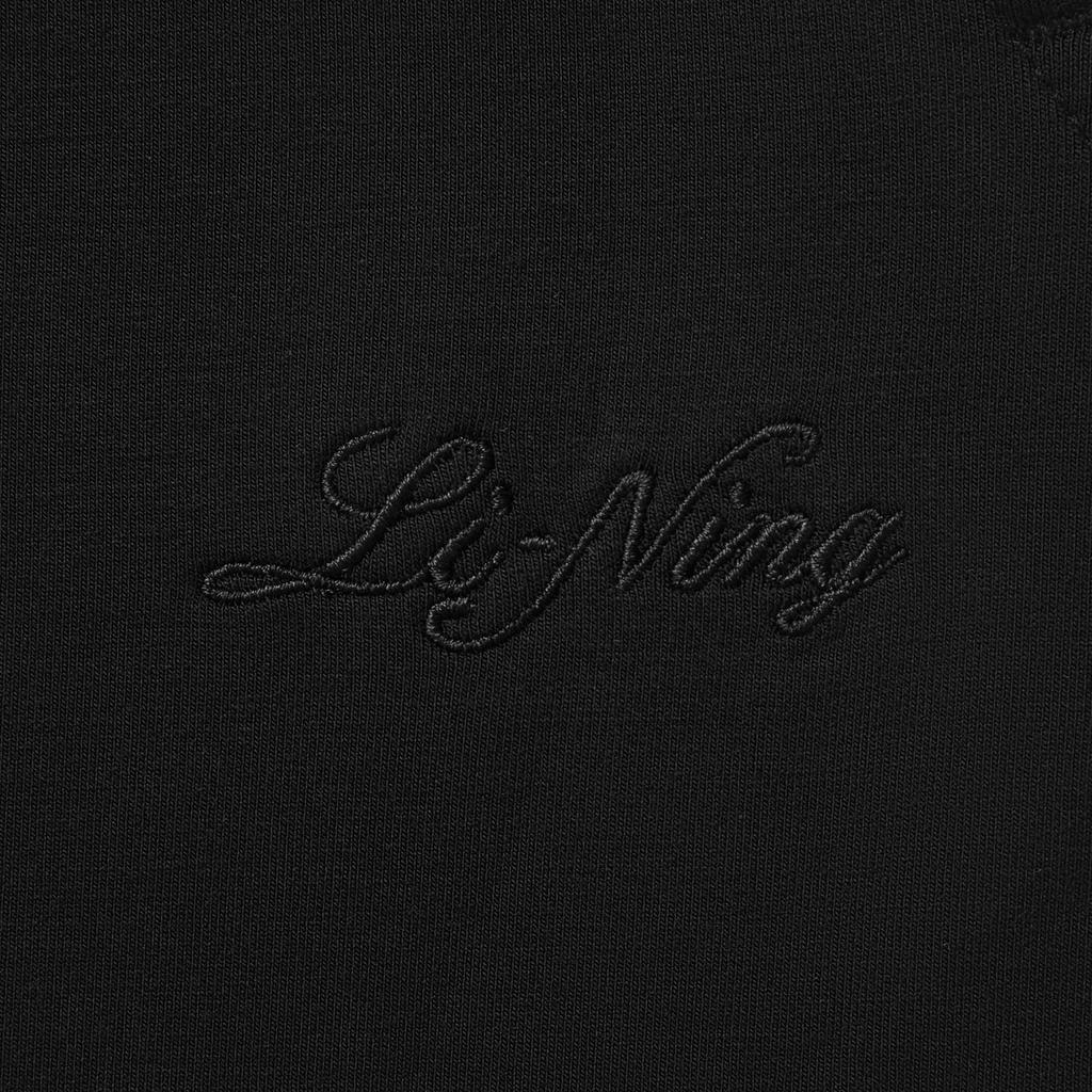 Li-Ning Sports Lifestyle Series Solid Color Mid-Rise Breathable Versatile Straight Leg Casual Pants Women Bottoms Black AKLV198-2