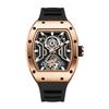Technology Watch Tourbillon Automatic Reloj Hombre Mechanical Wristwatch Full Stainless Steel Material For U Tonneau Dial Design